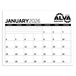 Triumph® Calendars Small Monthly Desk Pad - Black & White...