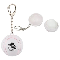 Baseball SPF15 Lip Balm Keychain