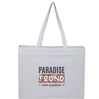 Striped Pacific Recycled Cotton Shopper Tote