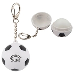 Soccer SPF15 Lip Balm with Keychain