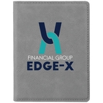 Gray Leatherette Passport Holder