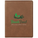 Dark Brown Leatherette Passport Holder