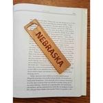 1.5" x 5.75" - Nebraska Hardwood Bookmarks