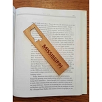 1.5" x 5.75" - Mississippi Hardwood Bookmarks