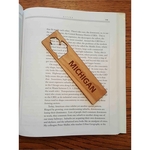 1.5" x 5.75" - Michigan Hardwood Bookmarks