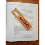 1.5" x 5.75" - Kansas Hardwood Bookmarks