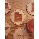 3.5" - Utah Hardwood Coasters