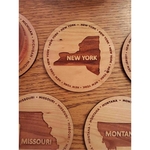 3.5" - New York Hardwood Coasters
