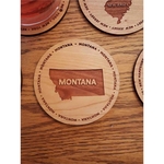 3.5" - Montana Hardwood Coasters