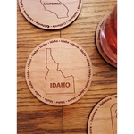 3.5" - Idaho Hardwood Coasters