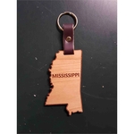 2" - Mississippi Hardwood Keychains