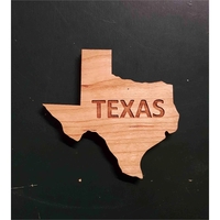 2" hardwood magnets featuring the shape of the State of Texas;... from ASI...