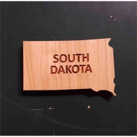 2" hardwood magnets featuring the shape of the State of South... from ASI...