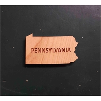 2" hardwood magnets featuring the shape of the State of Pennsylvania;... from...
