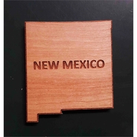 2" hardwood magnets featuring the shape of the State of New... from ASI 92531...