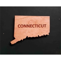 2" hardwood magnets featuring the shape of the State of Connecticut;... from...