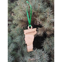 3.5" solid hardwood ornament featuring the shape of the State of... from ASI...
