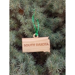 3.5" - South Dakota Customizable Hardwood Ornaments