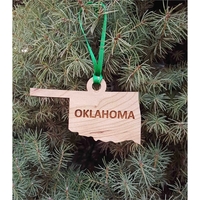 3.5" solid hardwood ornament featuring the shape of the State of... from ASI...