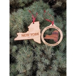 3.5" - New York Customizable Hardwood Ornaments