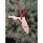 3.5" - Florida Customizable Hardwood Ornaments