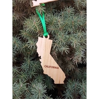 3.5" solid hardwood ornament featuring the shape of the State of... from ASI...