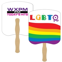 Bread slice shaped digital economy fans with double sided film lamination.......