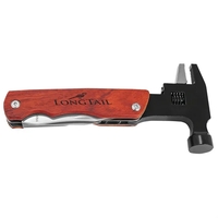 6 3/4" Hammer Multi-Tool with Wood Handle/Pouch
