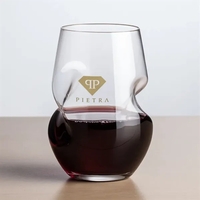 Innovative Crystalline Stemless Wine Glass features a built-in aerator to...