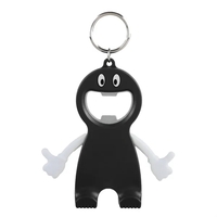 Happy face bottle opener keychain plus 1 color pad print on... from ASI 37218...