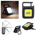 Aluminum IPX4 COB Multi-Function Flashlight