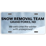 4CP Car Plate - .030" White Polystyrene