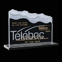 Crystal jade award with a marble base.... from ASI 84592 St Regis Group / St...