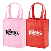 Mini non-woven polypropylene grocery tote bag with 1 color silkscreen...