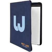 1.5" x 9.5" x 12" portfolio made of blue leatherette with... from ASI 74601...