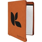 9 1/2" x 12" Leatherette Rawhide Portfolio with Zipper
