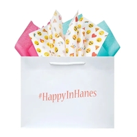 Shopping totes made from 128 GSM matte laminated paper with matching... from...