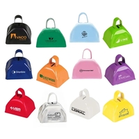 3" metal cowbell with loop handle in assorted colors.... from ASI 63549...