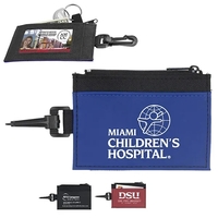 4 1/2" x 3 1/4" polyester and PVC zippered wallet with... from ASI 62660...