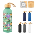 25 Oz. Full Color Blaire Recycled Aluminum Bottle With Ba...