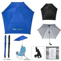 50" Arc SPF 50 Chair Umbrella With 100% rPET Canopy... from ASI 61125 Hit...