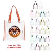 Custom Clear Stadium Open Tote (Price includes delivery)