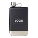 Two-Tone Stainless-Steel Hip Flask, 8 oz.