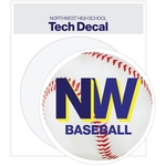 Tech Decals 3" dia. Circle on 3.5" x 4" Sheet - White Vinyl