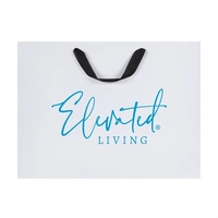 Ribbon Handle White Kraft Eurotote