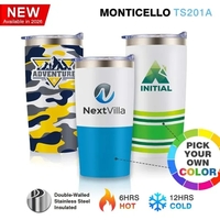 20 oz. double wall stainless steel insulated travel tumbler with...