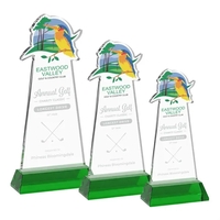 Custom Award on Hartford Base - Green (via Air)... from ASI 84592 St Regis...