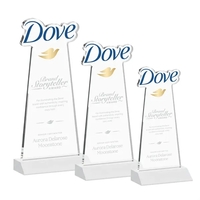 Custom Award on Mitered Base - White (via Air)... from ASI 84592 St Regis...