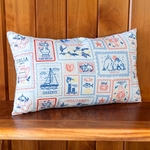 Chenille Lumbar Pillow with Zipper Closure