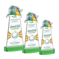 Custom VividPrint™ Award on Alberton Base - Green (via Air)... from ASI 84592...